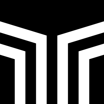 the top of the Motif apartments logo in white on black background
